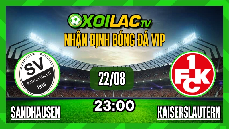 Nhận định SV Sandhausen vs Kaiserslautern vào lúc 23:30 ngày 22 tháng 8, 2025. Liệu "Quỷ đỏ" có dễ dàng giành chiến thắng?